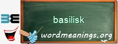 WordMeaning blackboard for basilisk